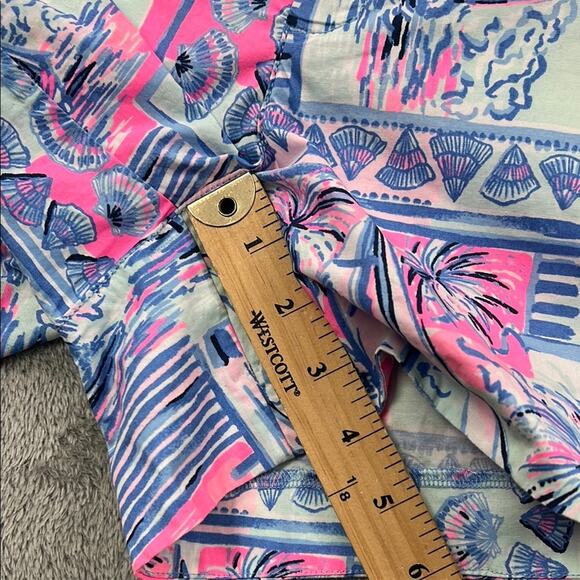 NEW Lilly Pulitzer 4 Adie Ruffle Pocket Stretch Women's Whisper Blue Shorts - Picture 3 of 13